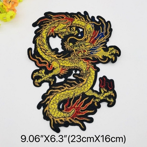 Large Dragon Iron on Patch - Picture 2 of 7